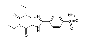 4-(1,3-diethyl-2,3,6,7-tetrahydro-2,6-dioxo-1H-purin-8-yl)benzenesulfonamide结构式