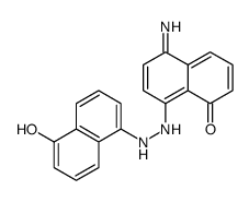 8-[2-(5-hydroxynaphthalen-1-yl)hydrazinyl]-5-iminonaphthalen-1-one Structure