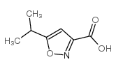 5-异丙基异恶唑-3-羧酸结构式