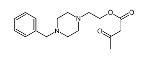 2-(4-benzylpiperazin-1-yl)ethyl 3-oxobutanoate Structure