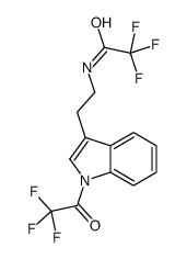 2,2,2-trifluoro-N-[2-[1-(2,2,2-trifluoroacetyl)indol-3-yl]ethyl]acetamide Structure