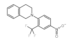 2-[4-硝基-2-(三氟甲基)苯基]-1,2,3,4-四氢异喹啉结构式
