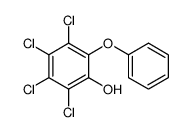 2,3,4,5-tetrachloro-6-phenoxyphenol Structure