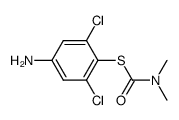 dimethyl-thiocarbamic acid S-(4-amino-2,6-dichloro-phenyl) ester Structure