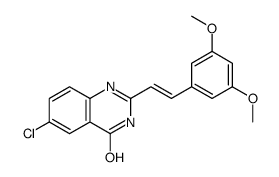 6-chloro-2-[2-(3,5-dimethoxyphenyl)ethenyl]-1H-quinazolin-4-one Structure