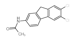 N-(6,7-dichloro-9H-fluoren-2-yl)acetamide结构式