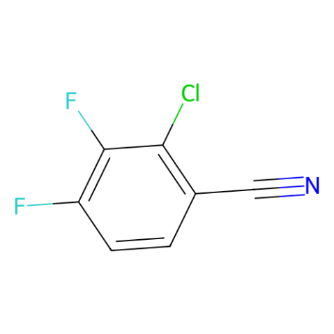 2-氯-3,4-二氟苯甲腈结构式