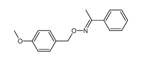 (E)-acetophenone O-(4-methoxybenzyl) oxime结构式
