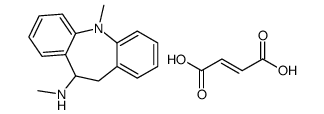 10,11-dihydro-5-methyl-10-(methylammonio)-5H-dibenz[b,f]azepinium fumarate structure
