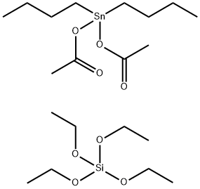 Silicic acid (H4SiO4), tetraethyl ester, reaction products with bis(acetyloxy)dibutylstannane Structure