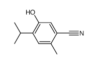 m-Cymene-6-carbonitrile, 4-hydroxy- (7CI) Structure