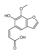 3-(6-hydroxy-7-methoxy-1-benzofuran-5-yl)prop-2-enoic acid Structure