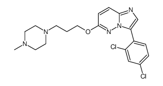 3-(2,4-dichloro-phenyl)-6-[3-(4-methyl-piperazin-1-yl)-propoxy]-imidazo[1,2-b]pyridazine结构式