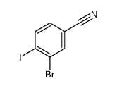3-bromo-4-iodobenzonitrile Structure