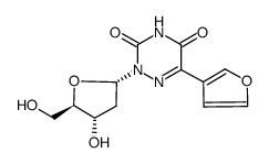 5-(3-furyl)-6-aza-α-2'-deoxyuridine Structure