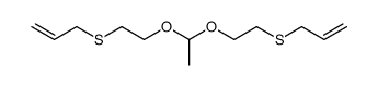 acetaldehyde-[bis-(2-allylmercapto-ethyl)-acetal] Structure