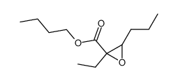 2,3-Epoxy-2-ethyl-hexansaeure-(1)-butylester结构式