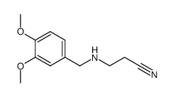 N-veratryl-β-alanine nitrile结构式