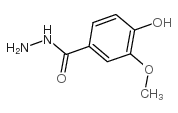4-羟基-3-甲氧基苯甲酰肼结构式
