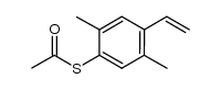 S-2,5-dimethyl-4-vinylphenyl ethanethioate结构式