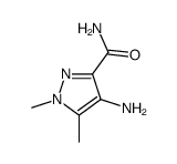 4-氨基-1,5-二甲基-1H-吡唑-3-羧酰胺结构式