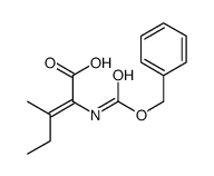 3-methyl-2-(phenylmethoxycarbonylamino)pent-2-enoic acid Structure