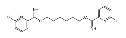 1,6-hexanediyl di(6-chloropyridine-2-carboximidate) Structure