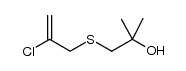 1-(2-chloroallylsulfanyl)-2-methylpropan-2-ol Structure