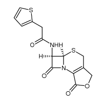 头孢噻吩杂质D结构式