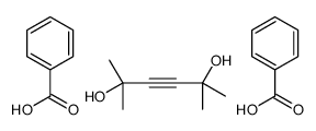 benzoic acid,2,5-dimethylhex-3-yne-2,5-diol结构式