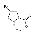 4-羟基吡咯烷-2-羧酸乙酯结构式