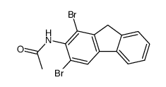 N-(1,3-dibromo-fluoren-2-yl)-acetamide结构式