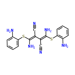 1,4-二氨基-2,3-二氰基-1,4-双(邻氨基苯巯基)丁二烯结构式