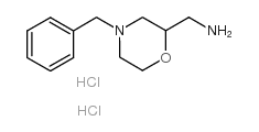 (4-苯甲基吗啉-2-基)甲胺二盐酸结构式