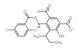3-amino-2,5-dichloro-benzoic acid, 2-butan-2-yl-4,6-dinitro-phenol结构式