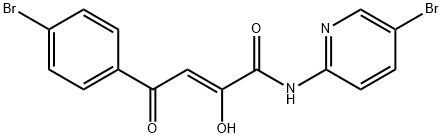 4-(4-bromo-phenyl)-N-(5-bromopyridin-2-yl)-2,4-dioxo-butyramide Structure