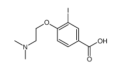 4-[2-(Dimethylamino)ethoxy]-3-iodobenzoic acid Structure