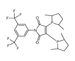 (-)-2,3-Bis[(2R,5R)-2,5-dimethylphospholanyl]-1-[3,5-bis(trifluoromethyl)phenyl]-1H-pyrrole-2,5-dione Structure
