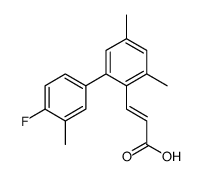 3-[2-(4-fluoro-3-methylphenyl)-4,6-dimethylphenyl]prop-2-enoic acid结构式
