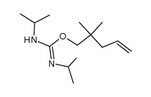 (Z)-2,2-dimethylpent-4-en-1-yl N,N'-diisopropylcarbamimidate Structure