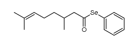 Se-phenyl 3,7-dimethyloct-6-eneselenoate Structure