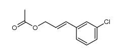 (E)-3-(3-chlorophenyl)allyl acetate结构式