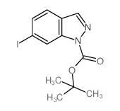 6-碘-1H-吲唑-1-羧酸叔丁酯结构式