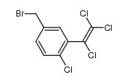 4-chloro-3-(trichlorovinyl)benzyl bromide Structure
