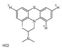 盐酸异丙嗪-D4结构式