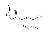 2-甲基-5-(1-甲基-1H-吡唑-4-基)吡啶-3-醇结构式