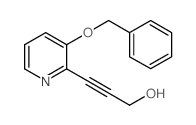 3-(3-(苄氧基)吡啶-2-基)丙-2-炔-1-醇结构式