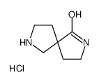 2,7-Diazaspiro[4.4]nonan-1-one hydrochloride (1:1) Structure