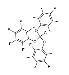 tri(pentafluorophenoxy)chloromethane Structure