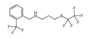 3-[(Pentafluoroethyl)sulfanyl]-N-[2-(trifluoromethyl)benzyl]-1-pr opanamine Structure